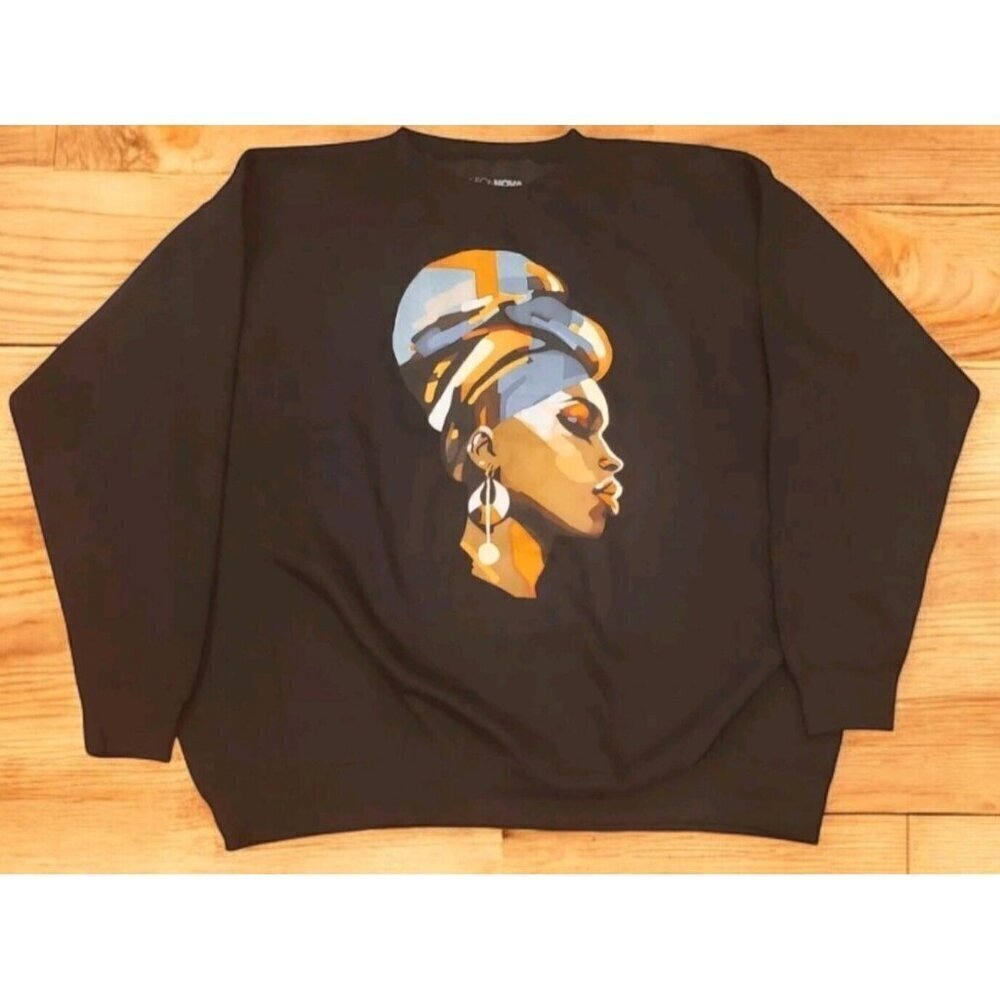 Fashion Nova Sweatshirt Unisex XL, 3X Beautiful Self Black History Month‎ NWOT